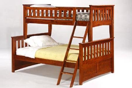 Ginger Twin Full Bunk Bed By Night, Night And Day Bunk Bed Cinnamon