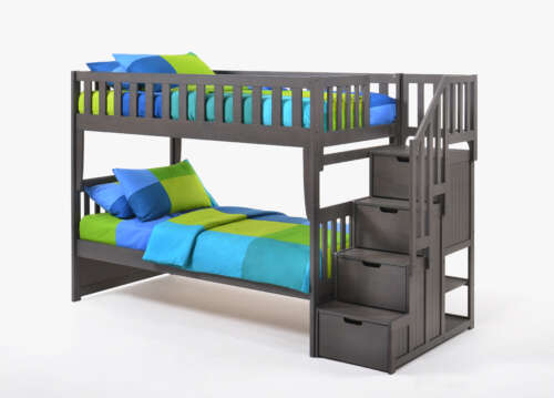 TWIN STAIRCASE BUNK BED